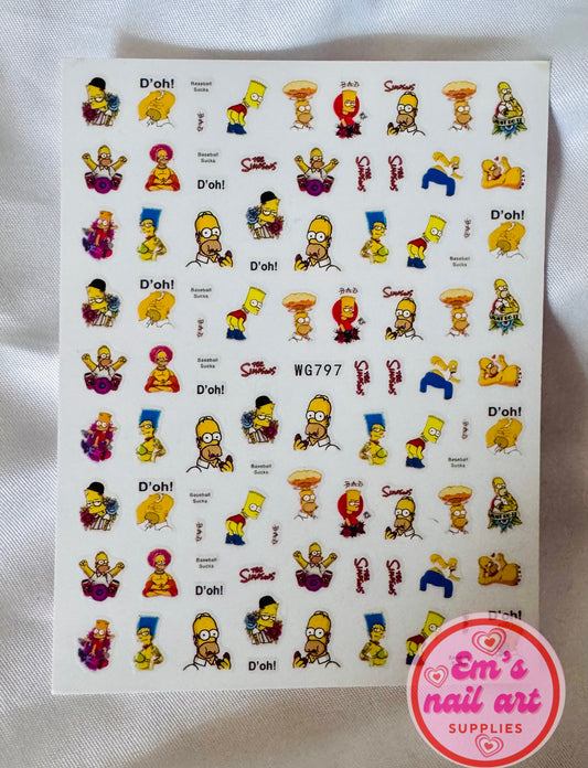 Simpsons sticker