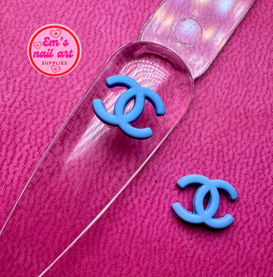 Blue cc logo charms