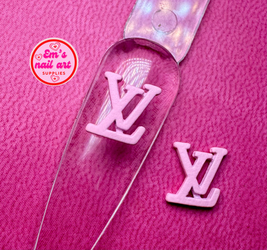 Pink lv charms