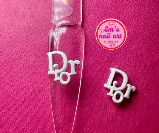 White D logo charms