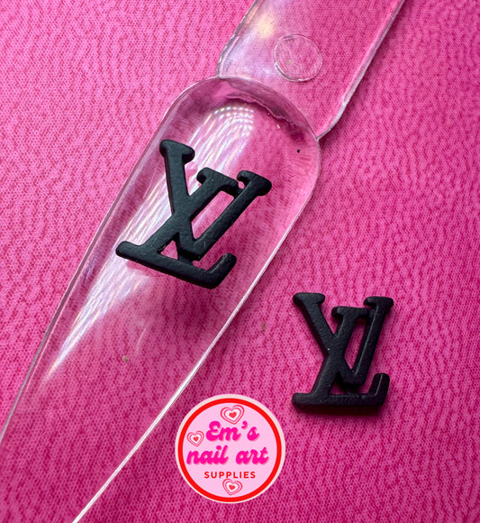 Black lv charms
