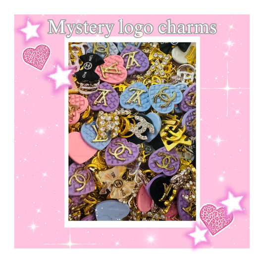 Mystery logo charms