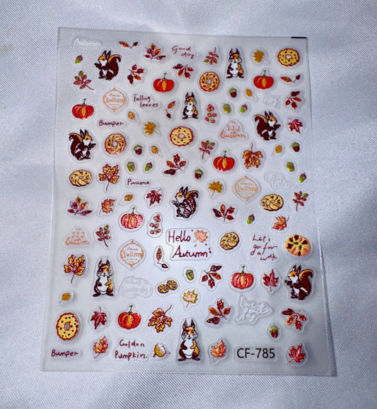 Autumn stickers