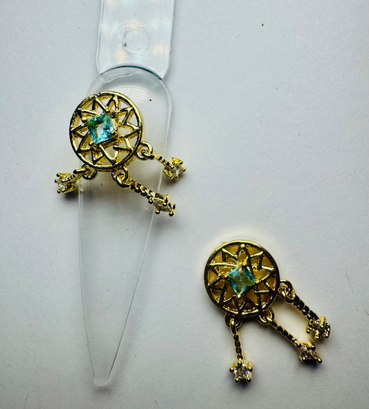 Gold dream catchers