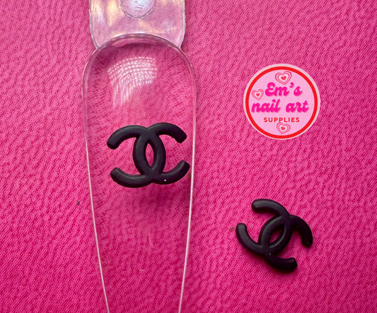 Black cc logo charms