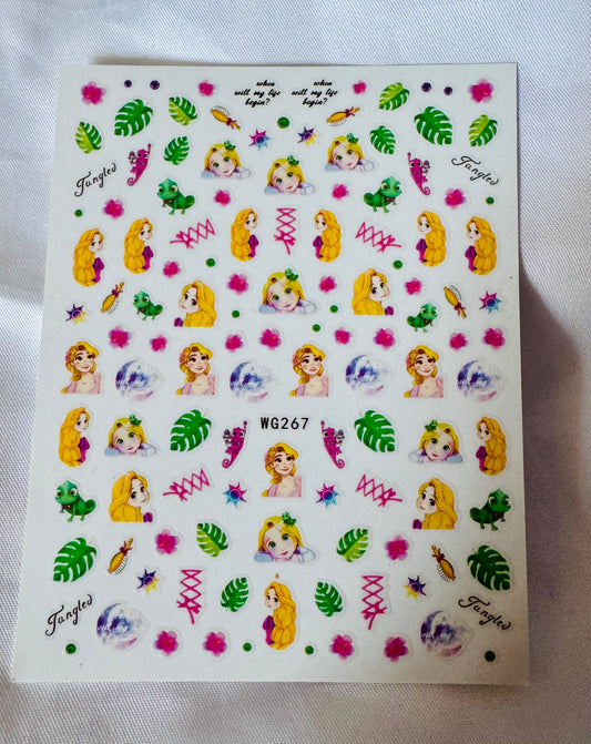 Tangled stickers