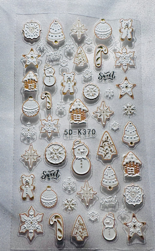Christmas cookie stickers