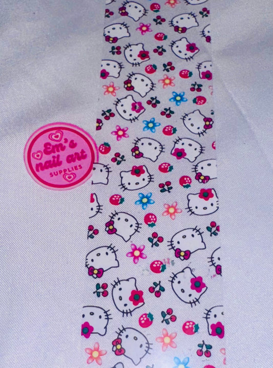 Hello kitty & flowers foils