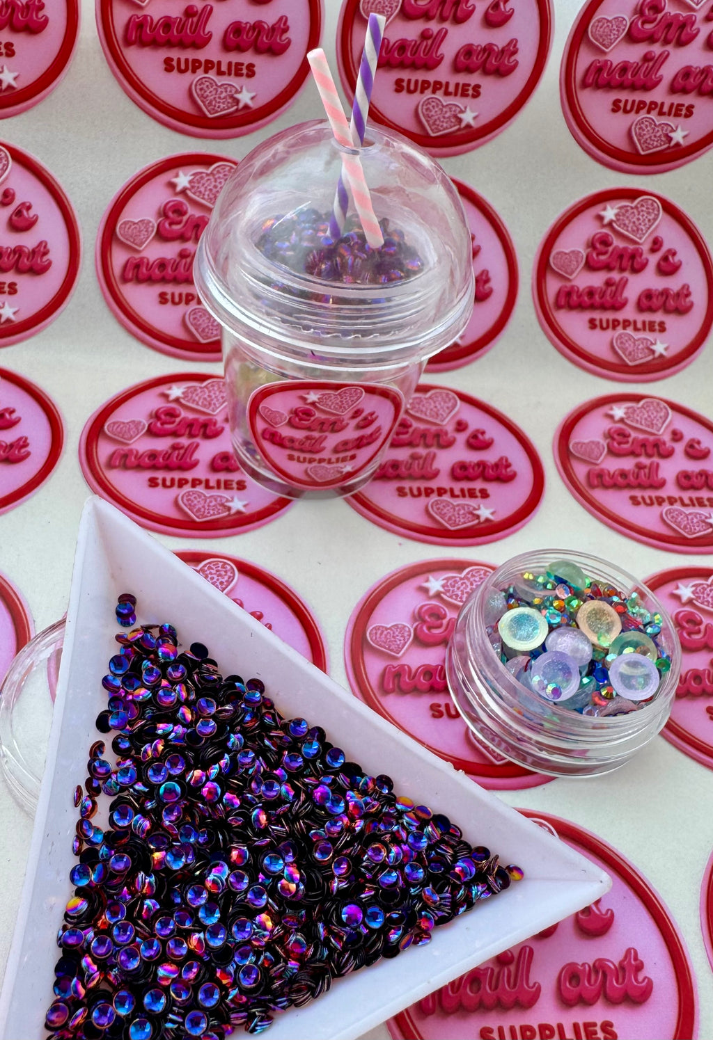 Taro bubble tea glitter