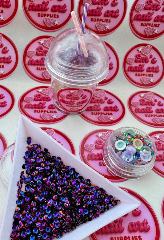 Taro bubble tea glitter