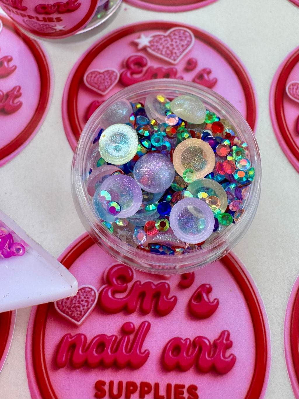 Grape bubble tea glitter