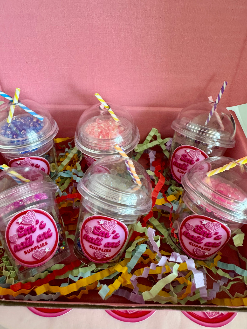 6 Bubble tea glitter collection