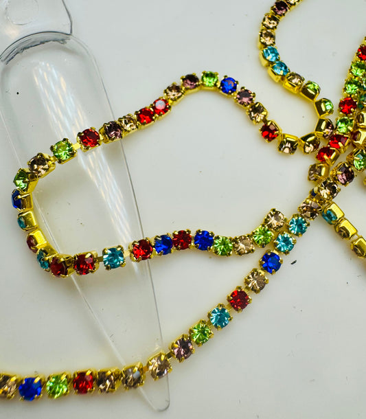 Gold diamond chin
