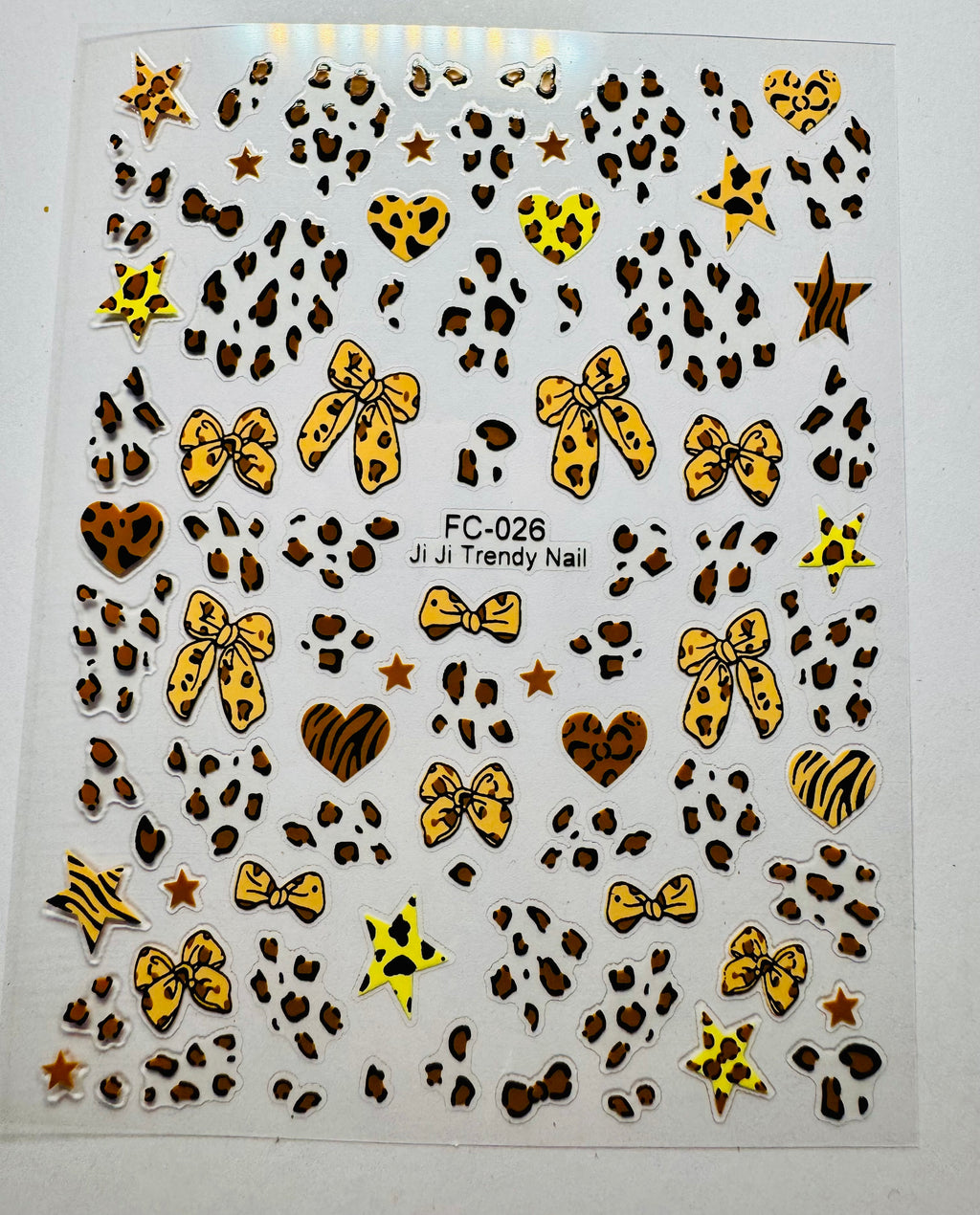 Leapord print sticker