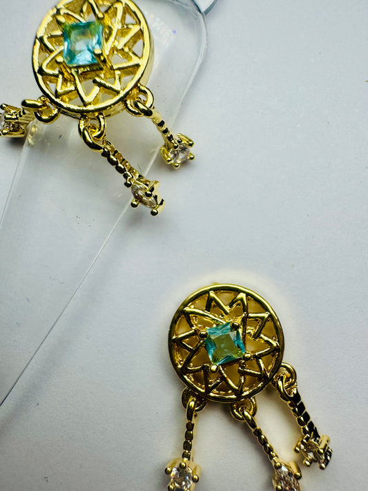 Gold dream catchers