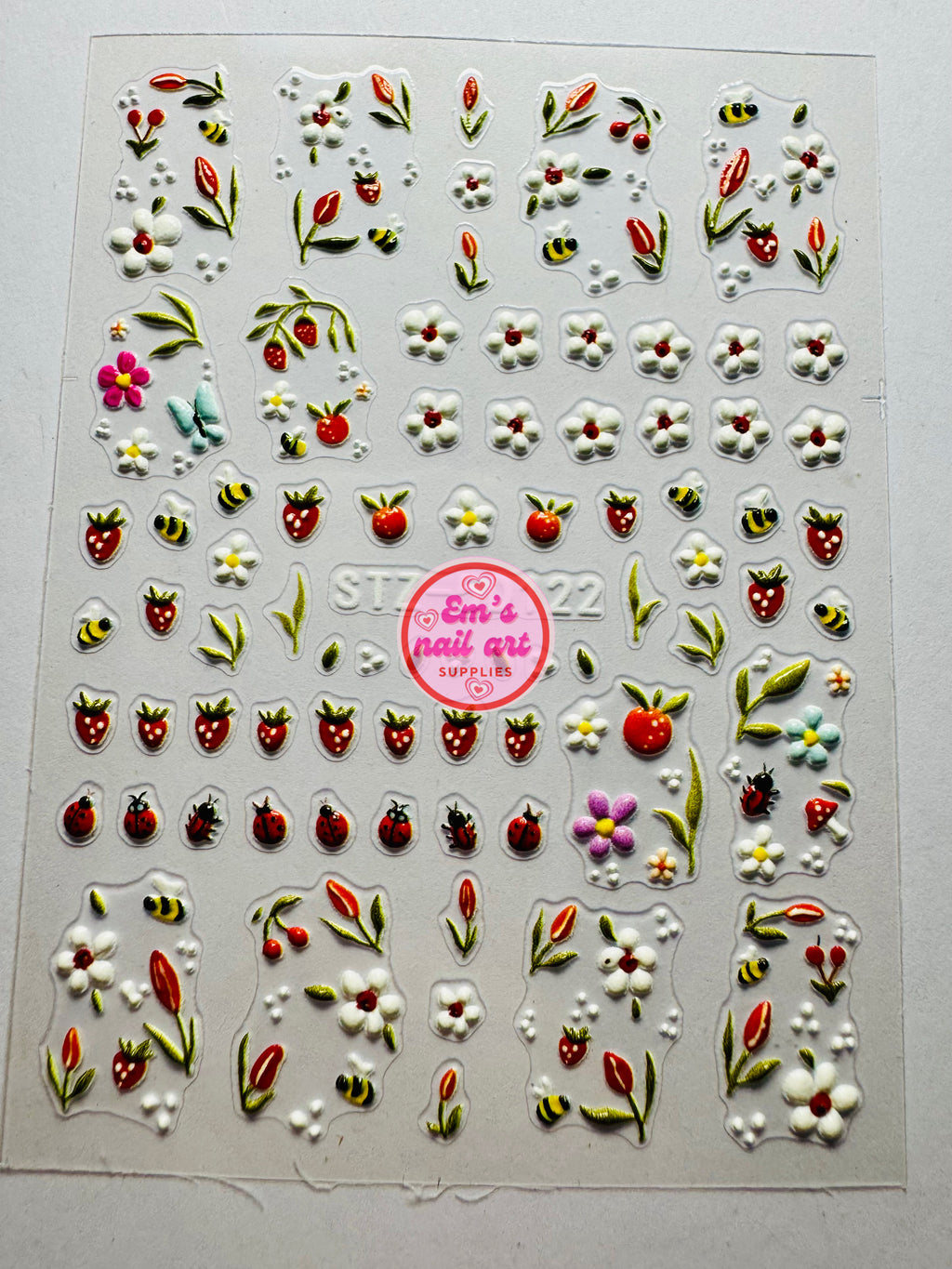 Strawberry stickers