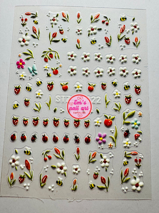 Strawberry stickers