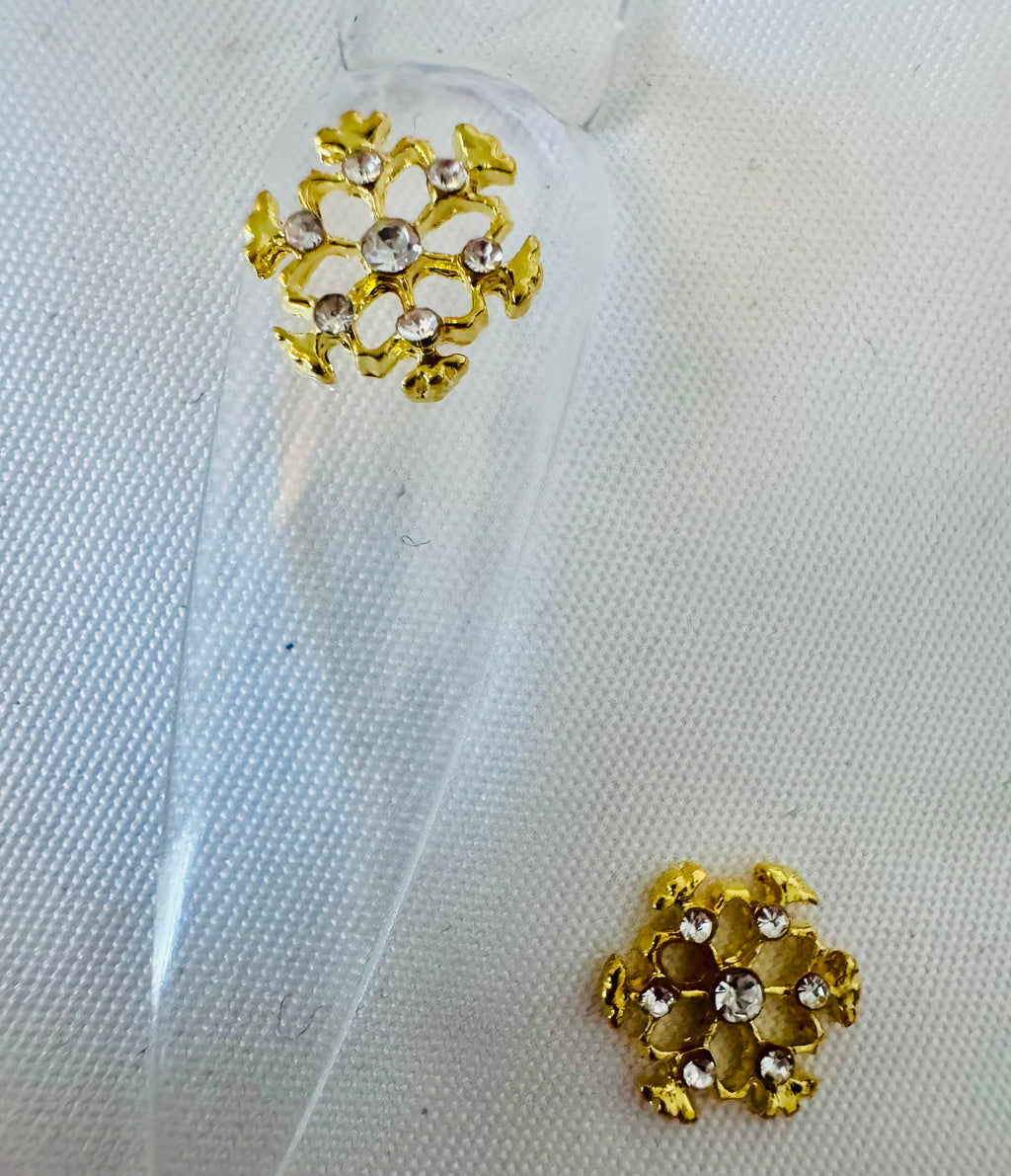 Gold snowflakes
