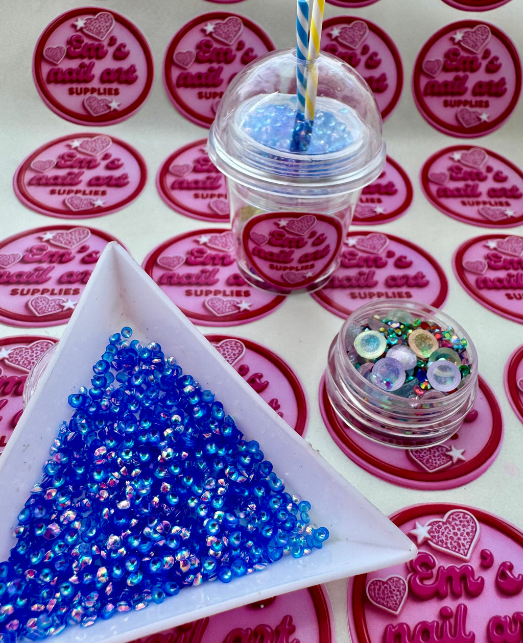 Blueberry bubble tea glitter