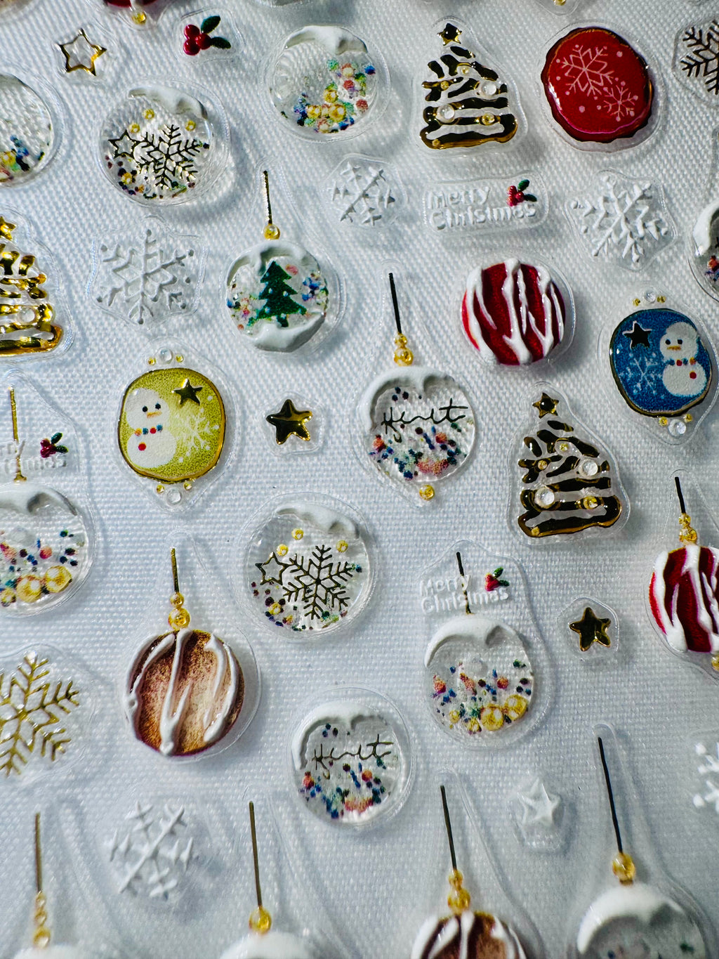 3d Christmas stickers