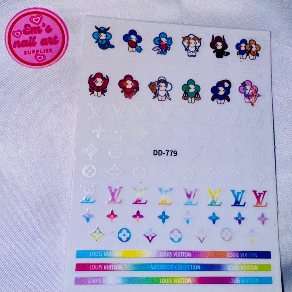 Colourful lv stickers