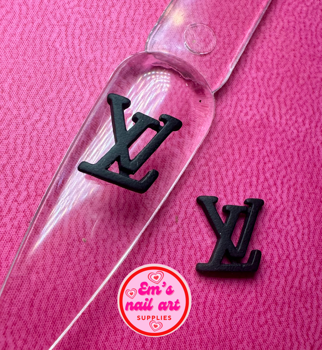 Black lv charms