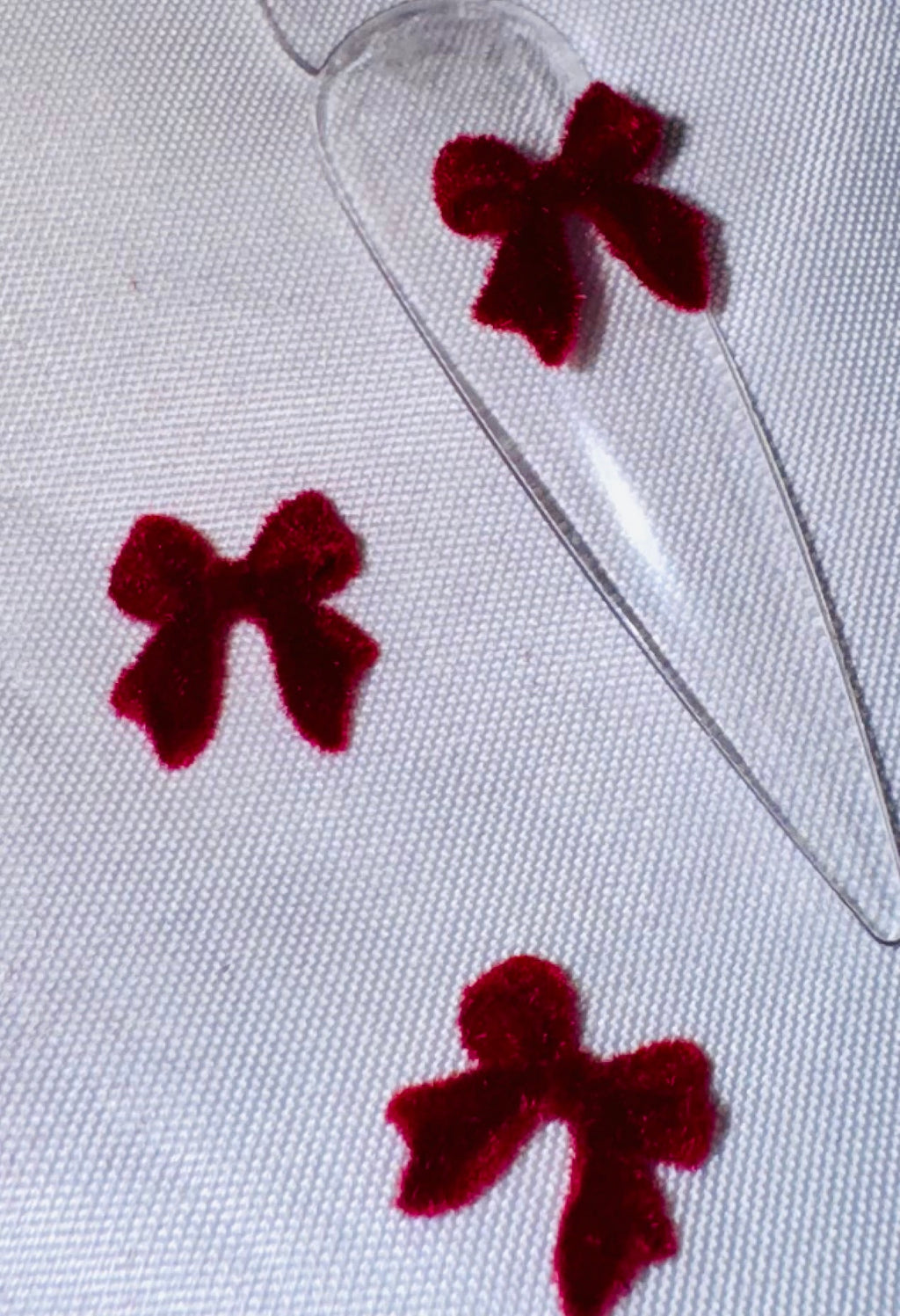 Red velvet bows