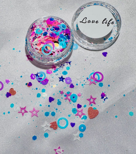 Love life glitter