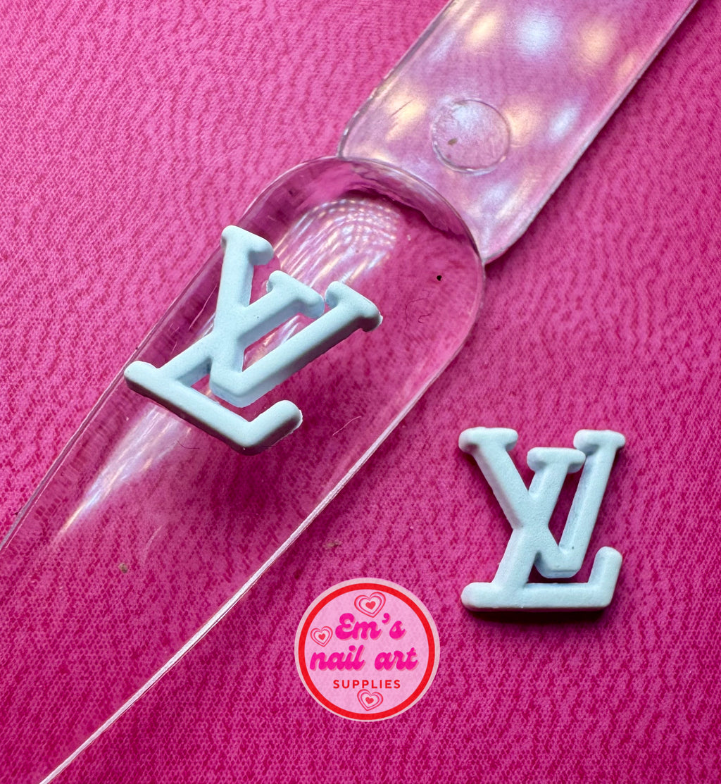 White lv charms