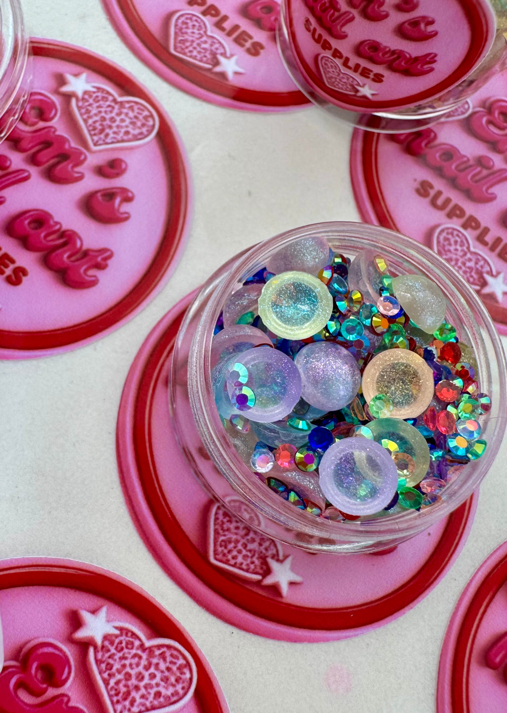 Blueberry bubble tea glitter