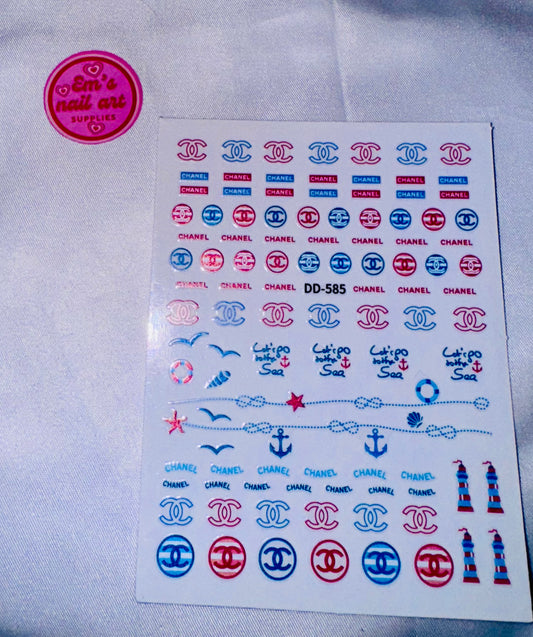 Sea & cc logo stickers