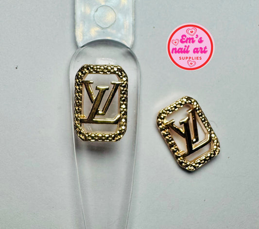 Framed LV charm